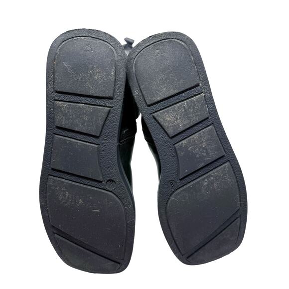 Vintage Y2K Nine West Black Leather Square Toe Platform Boots Women's Size 8 - Picture 6 of 9